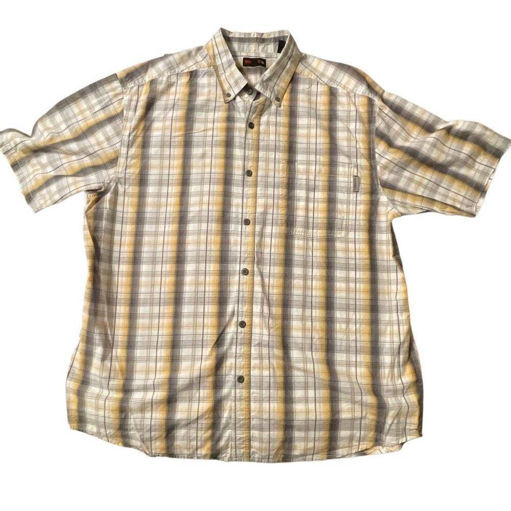 Wolverine Men’s S/S Button Down Plaid Shirt